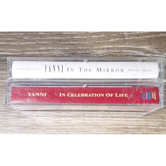 Yanni Cassette Tape Lot - In the Mirror (NEW) + In Celebration of Life(USED) - Picture 3 of 3